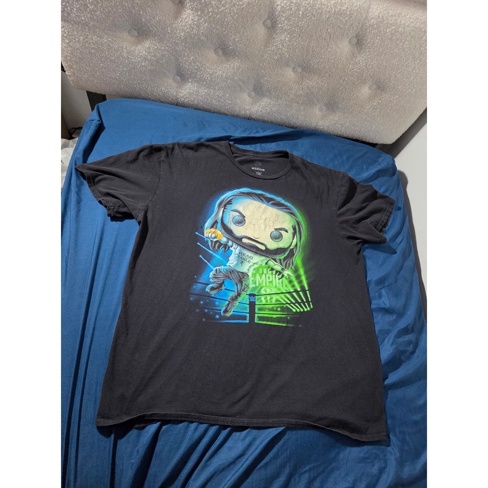 WWE Roman Reigns Funko Pop Graphic T-Shirt Mens XL Black Roman Empire Wrestling